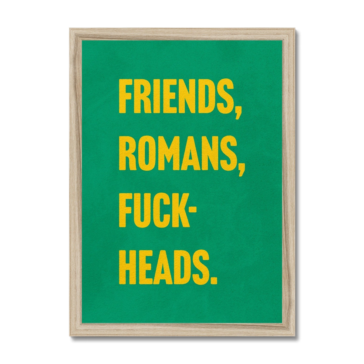 Fuck-Heads Framed Print