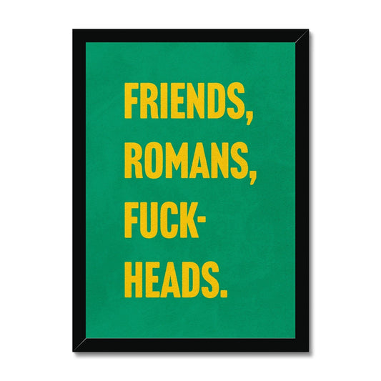 Fuck-Heads Framed Print