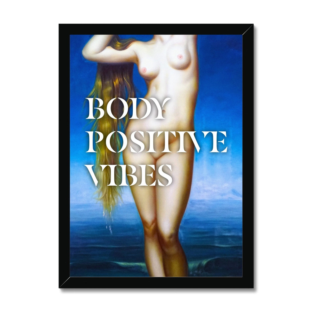 Body Positive Vibes Framed Print