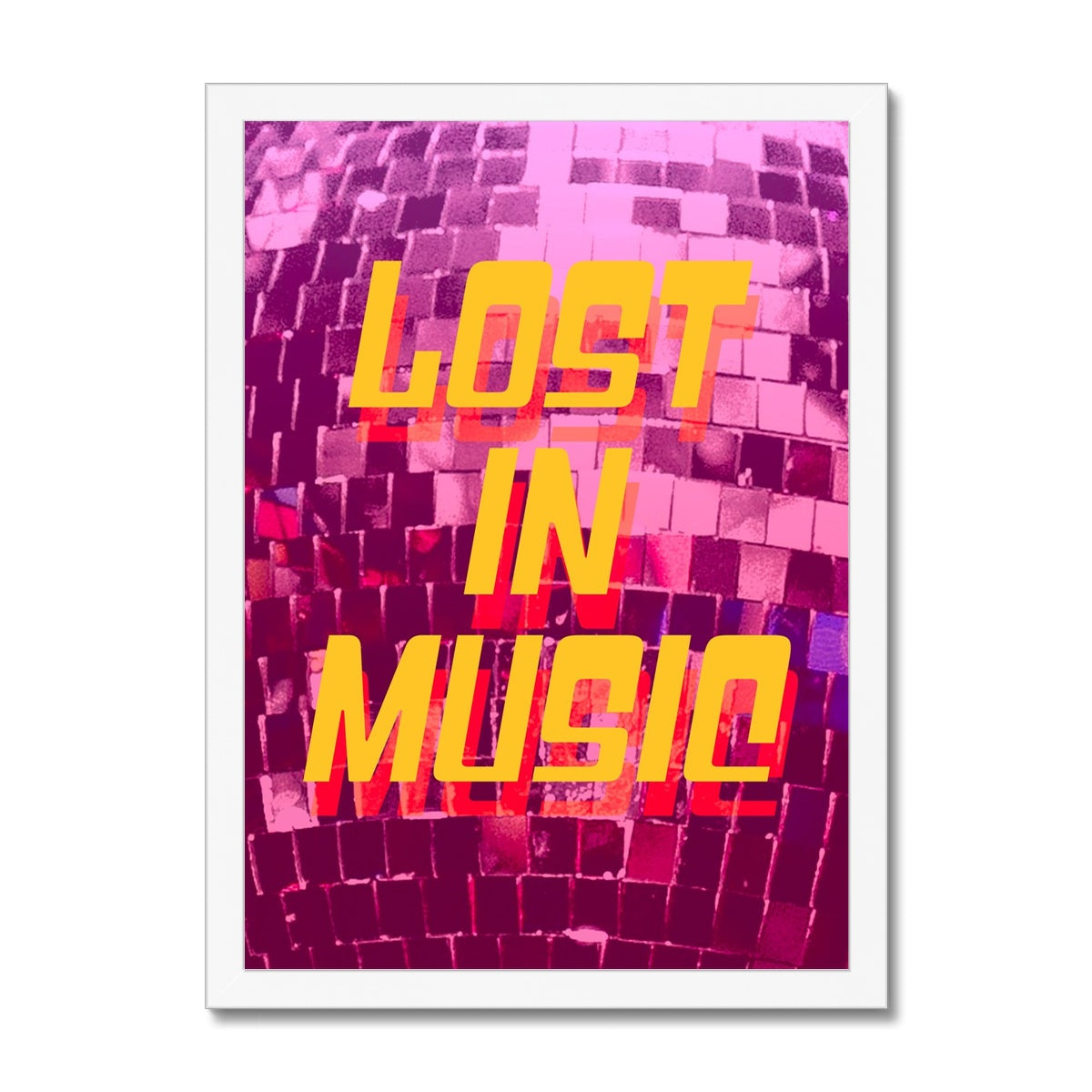 Lost In Music Framed Print