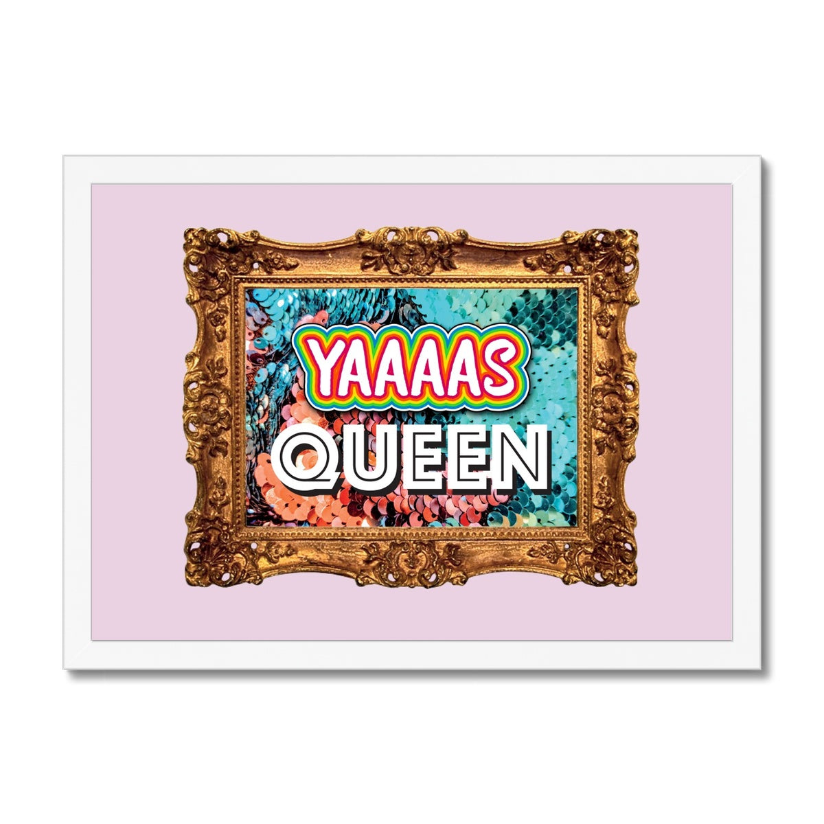 Yaaaas Queen Framed Print