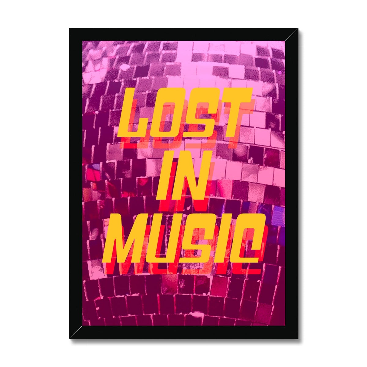 Lost In Music Framed Print