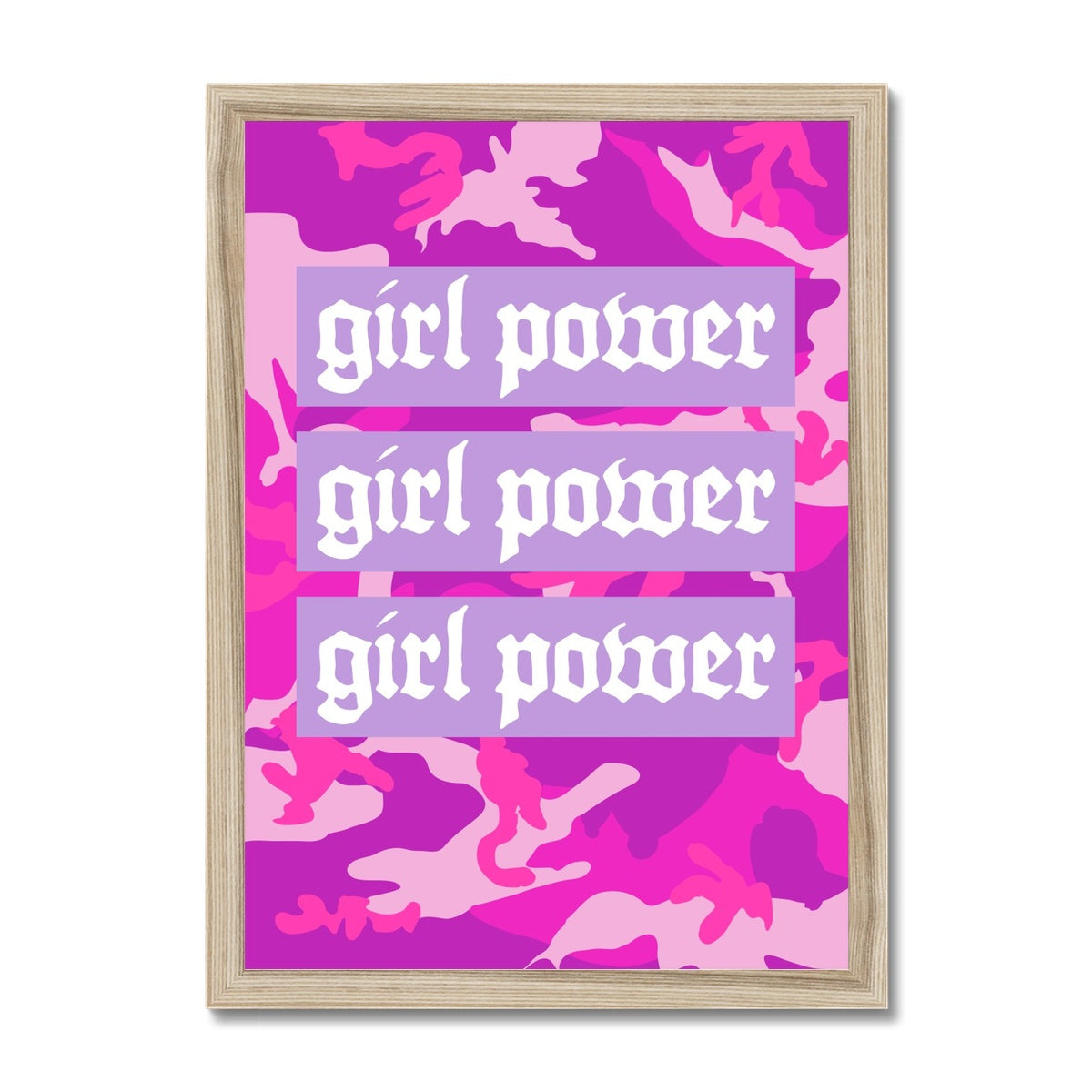 Girl Power Framed Print