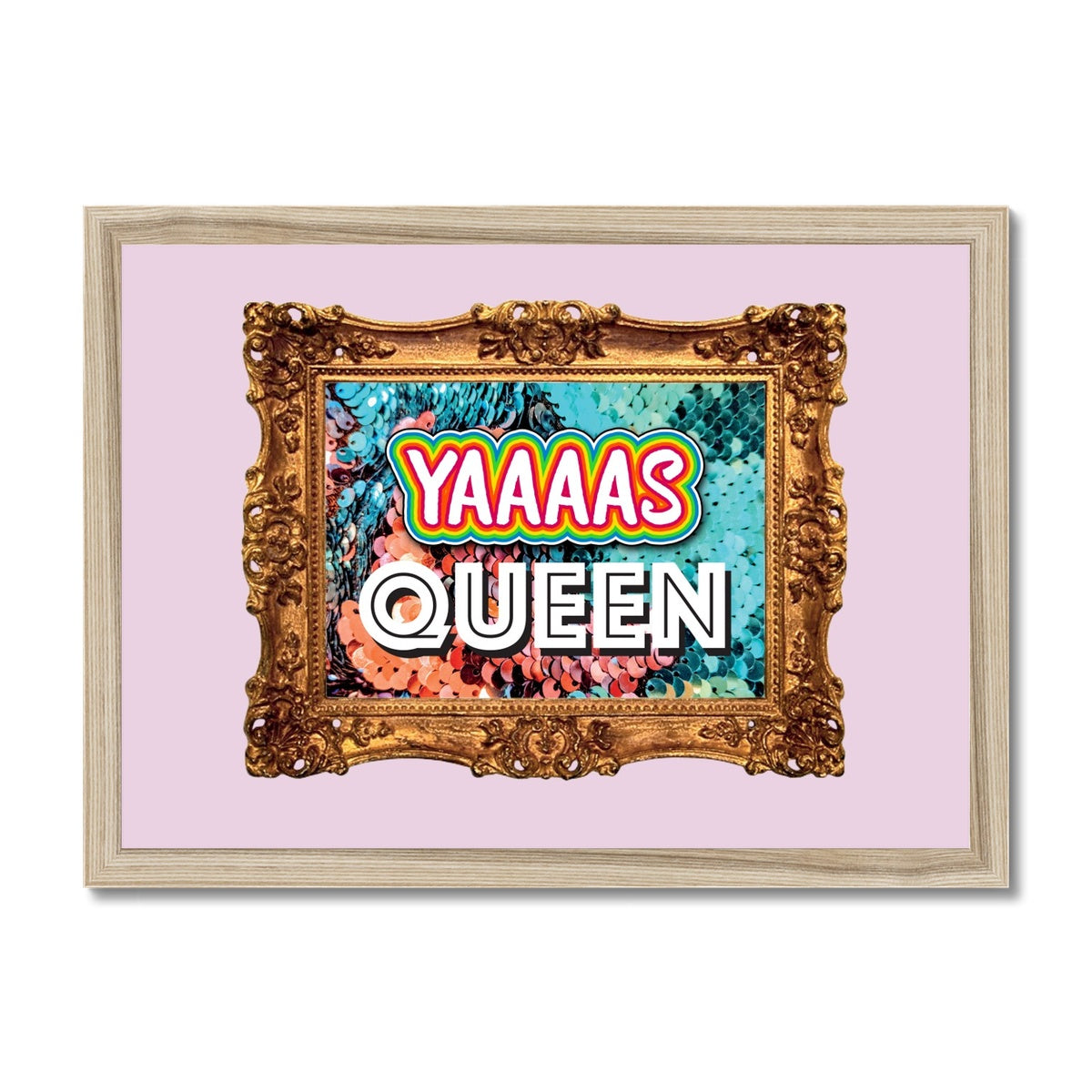 Yaaaas Queen Framed Print