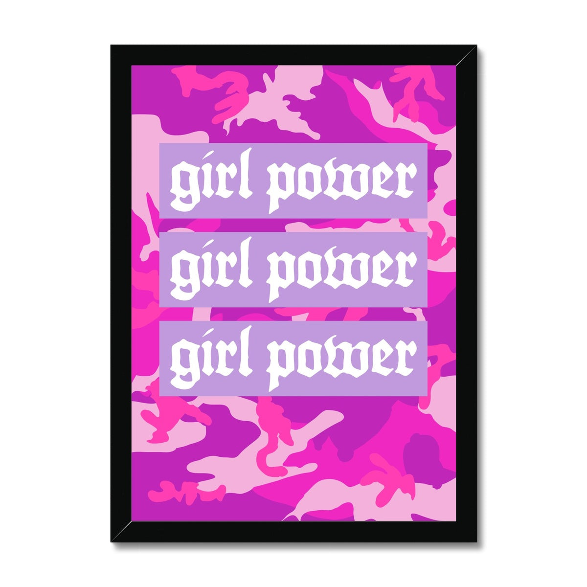 Girl Power Framed Print